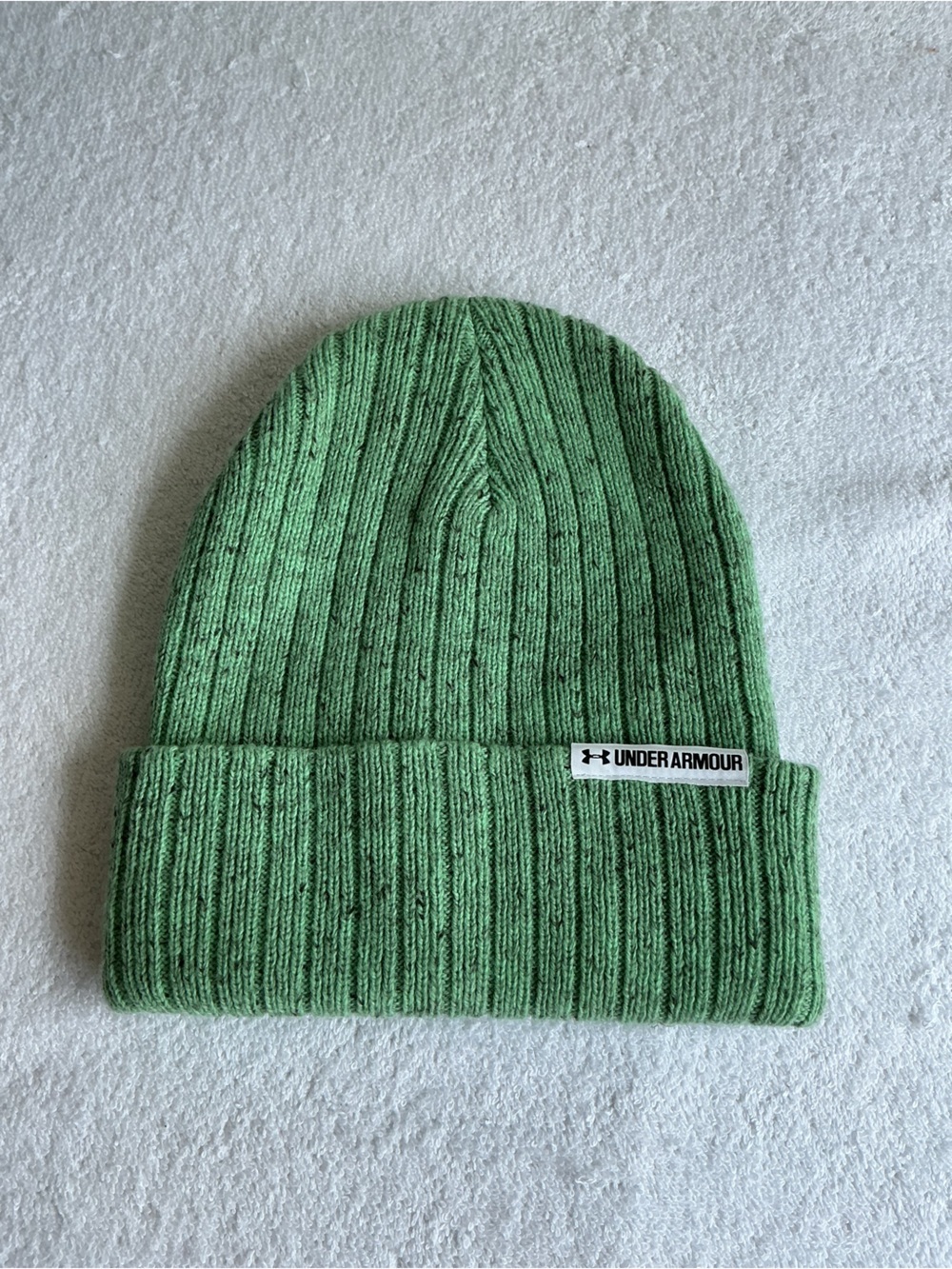 Under Armour Heathered Green Cuffed Knit Beanie